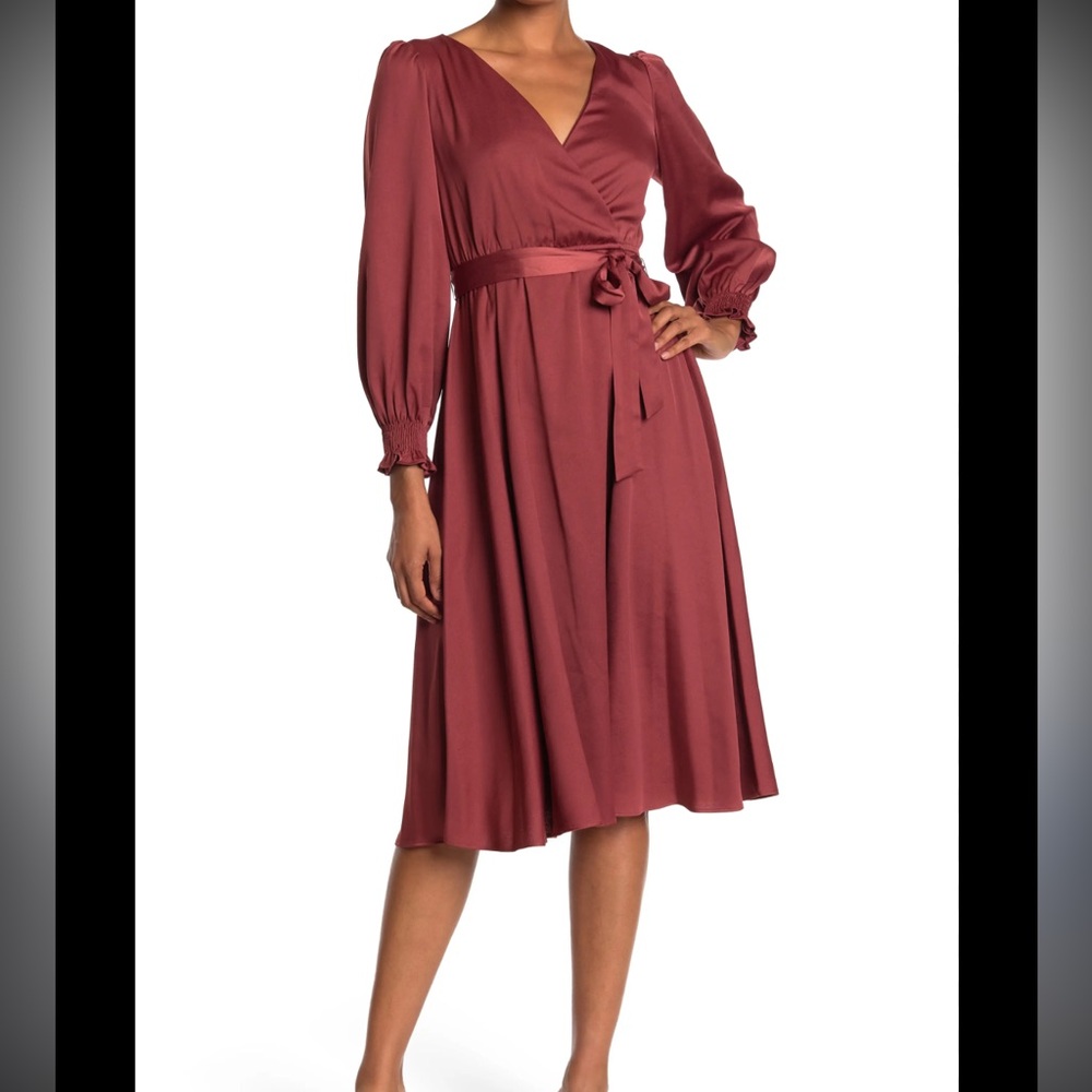 Taylor Rust Long Sleeve Dress